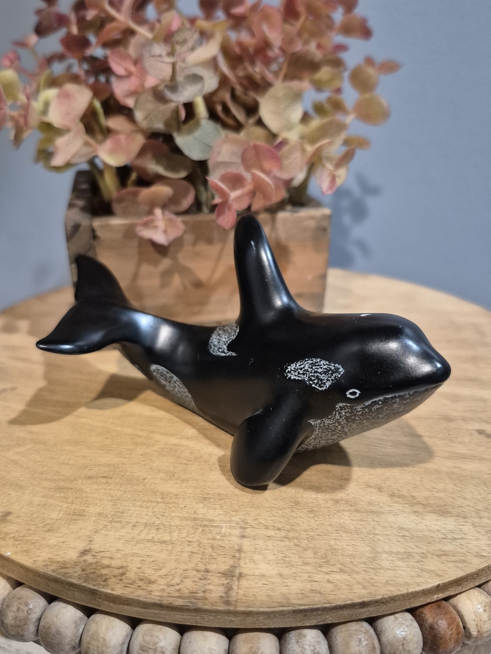 Vintage Boma Canada Orca Whale Figurine 5"